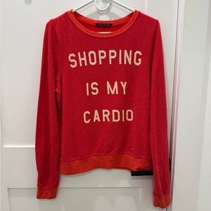 Wildfox Red Sweatshirt Size Small